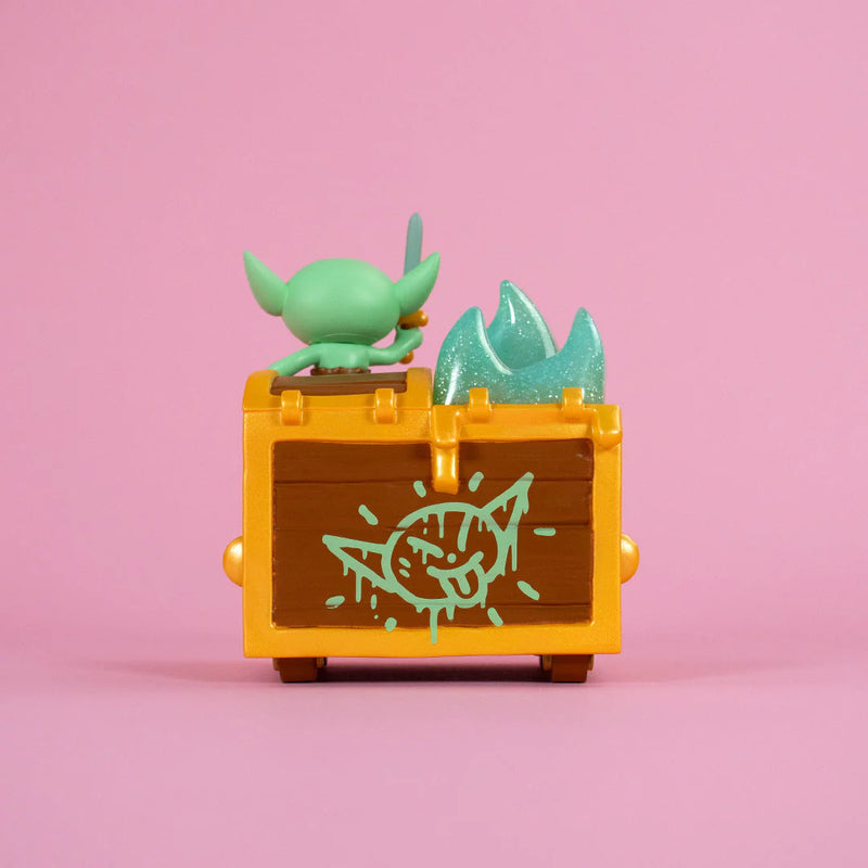 Wizard of Barge Goblinz Rule Dumpster Fire Vinyl Figure PREORDER SHIPS FEB Vinyl Art Toy 100soft