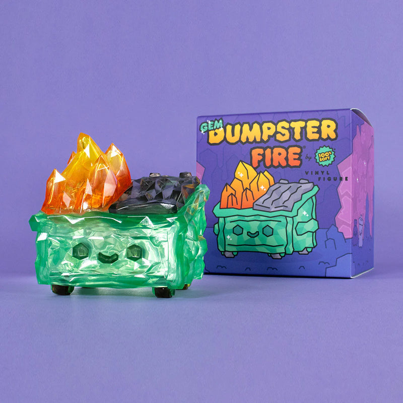 Gem Dumpster Fire Vinyl Figure Vinyl Art Toy 100soft
