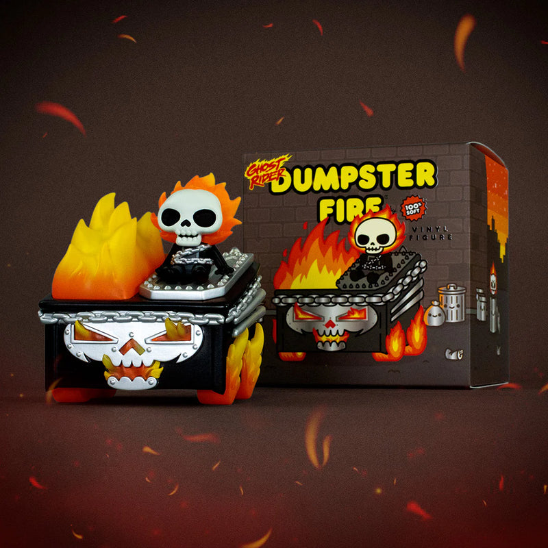 Ghost Rider Dumpster Fire Vinyl Figure PREORDER SHIPS APRIL Vinyl Art Toy 100soft