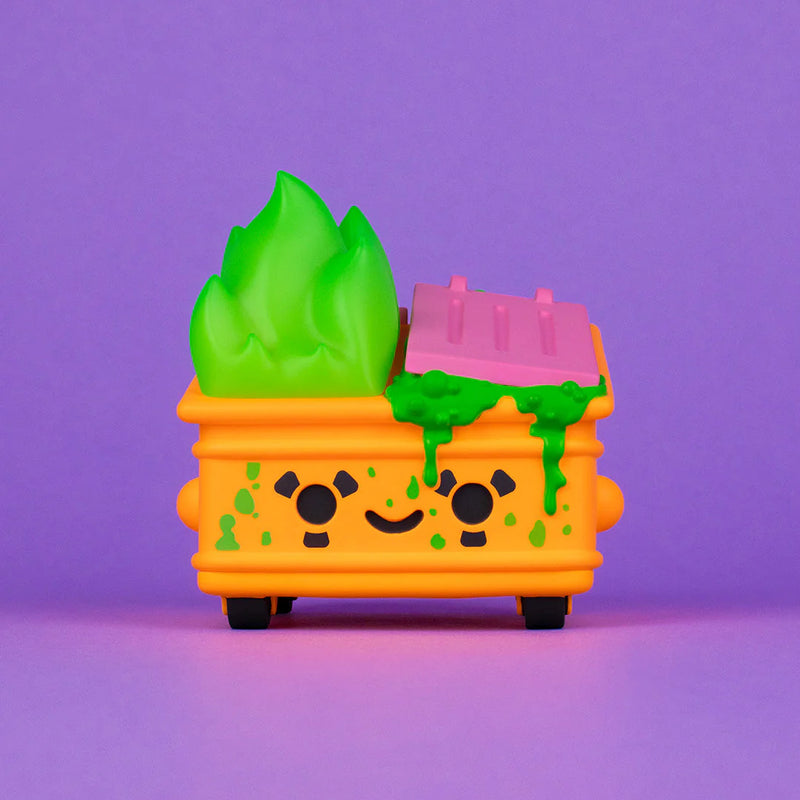 Dumpster Fire Toxic Waste Vinyl Figure Radioactive Orange Edition Vinyl Art Toy 100soft
