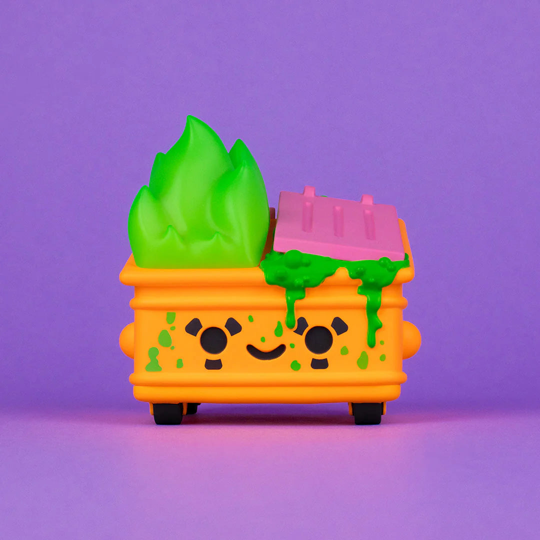 Dumpster Fire Toxic Waste Vinyl Figure Radioactive Orange Edition PREORDER SHIP LATE FEB Vinyl Art Toy 100soft