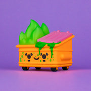 Dumpster Fire Toxic Waste Vinyl Figure Radioactive Orange Edition Vinyl Art Toy 100soft