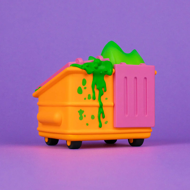 Dumpster Fire Toxic Waste Vinyl Figure Radioactive Orange Edition Vinyl Art Toy 100soft