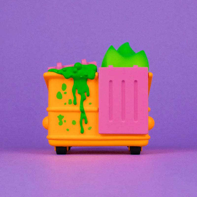 Dumpster Fire Toxic Waste Vinyl Figure Radioactive Orange Edition Vinyl Art Toy 100soft