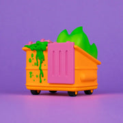 Dumpster Fire Toxic Waste Vinyl Figure Radioactive Orange Edition Vinyl Art Toy 100soft