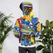 Dog Fink All-Over Print Hoodie by Christian Trivellone Apparel Tenacious Toys