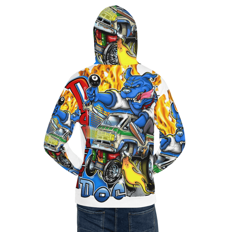Dog Fink All-Over Print Hoodie by Christian Trivellone Apparel Tenacious Toys