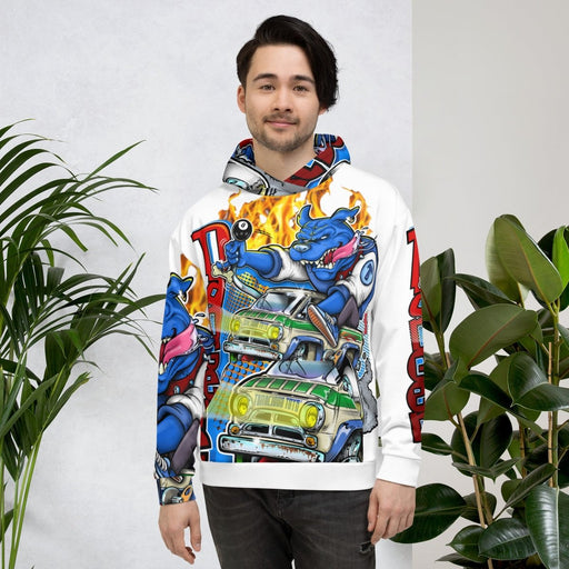 Dog Fink All-Over Print Hoodie by Christian Trivellone Apparel Tenacious Toys