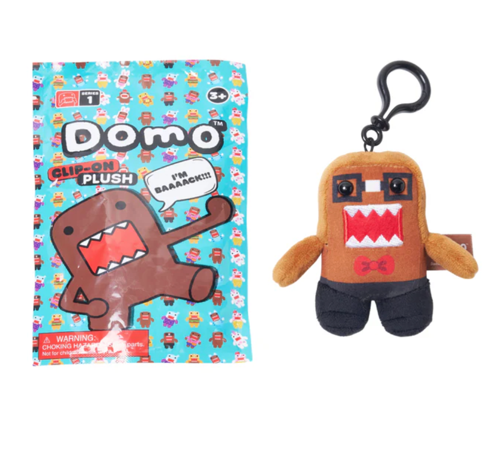 Domo 4 Inch Plush Collectible Clip Blind Bag | Tenacious Toys
