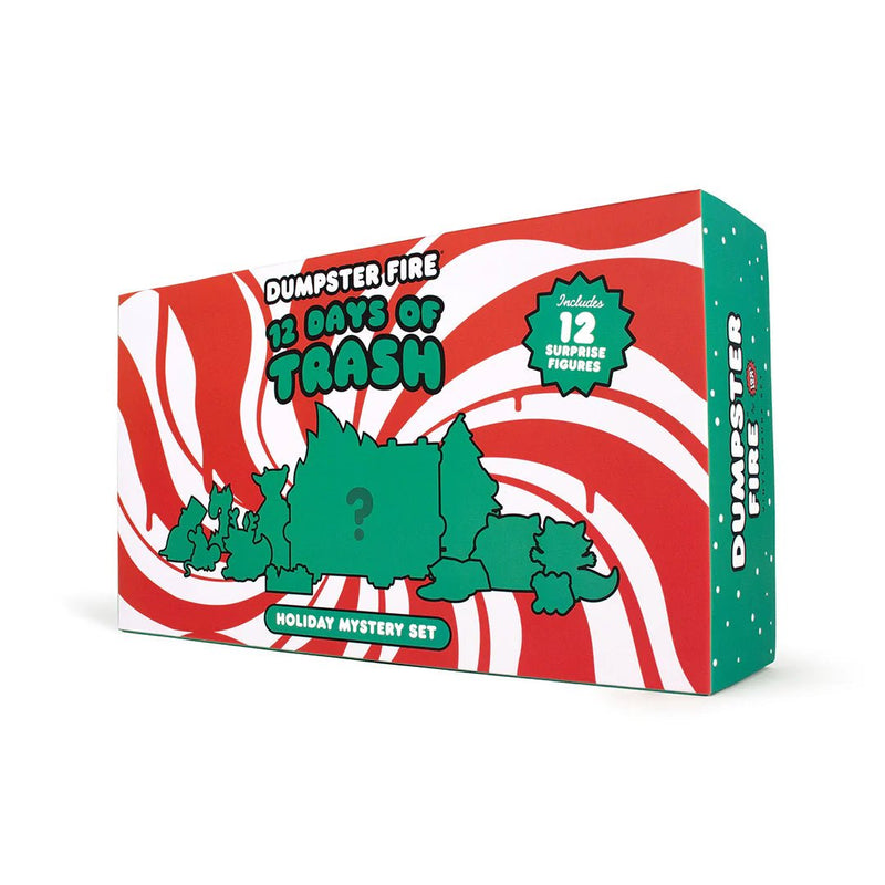 Dumpster Fire 12 Days of Trash Advent Calendar Holiday Figure Set Vinyl Art Toy 100soft
