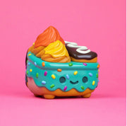 Dumpster Fire Donut Green Vinyl Figure Vinyl Art Toy 100soft