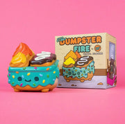 Dumpster Fire Donut Green Vinyl Figure Vinyl Art Toy 100soft