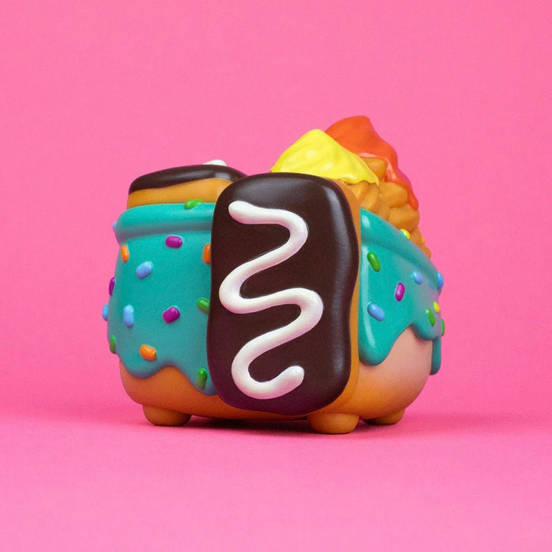 Dumpster Fire Donut Green Vinyl Figure Vinyl Art Toy 100soft