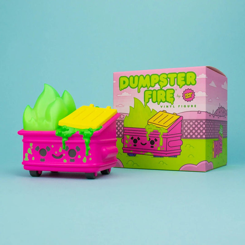 Dumpster Fire Toxic Waste Vinyl Figure Chemical Pink Edition Vinyl Art Toy 100soft