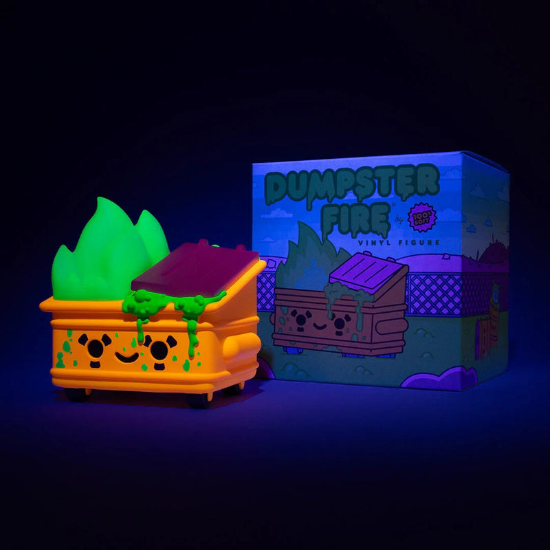 Dumpster Fire Toxic Waste Vinyl Figure Radioactive Orange Edition Vinyl Art Toy 100soft
