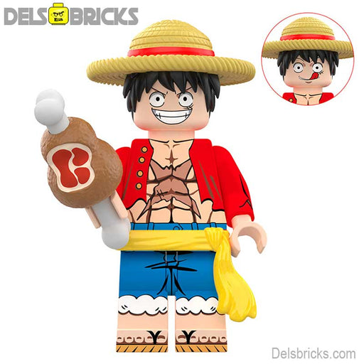 Monkey D Luffy from One Piece Lego Anime Minifigures Minifigures DelsBricks Minifigures