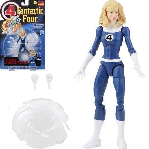 Fantastic Four Retro Marvel Legends Invisible Woman 6-Inch Action Figure Action & Toy Figures ToyShnip