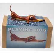 Faulty Dogs Playing Dog Resin Tenacious Toys