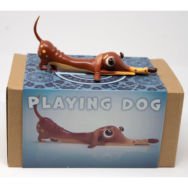 Faulty Dogs Playing Dog Resin Tenacious Toys