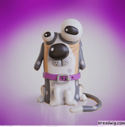Faulty Dogs Trash Can Dog Resin Tenacious Toys