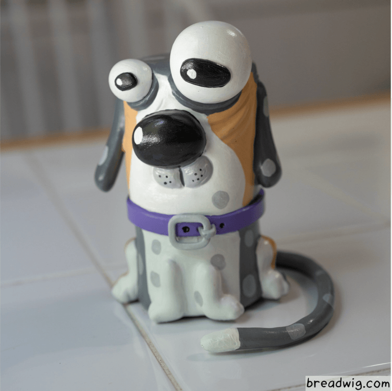 Faulty Dogs Trash Can Dog Resin Tenacious Toys