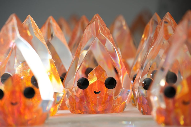 Fire Opal Prismite by Yutoos Designer Toys Strangecat Toys