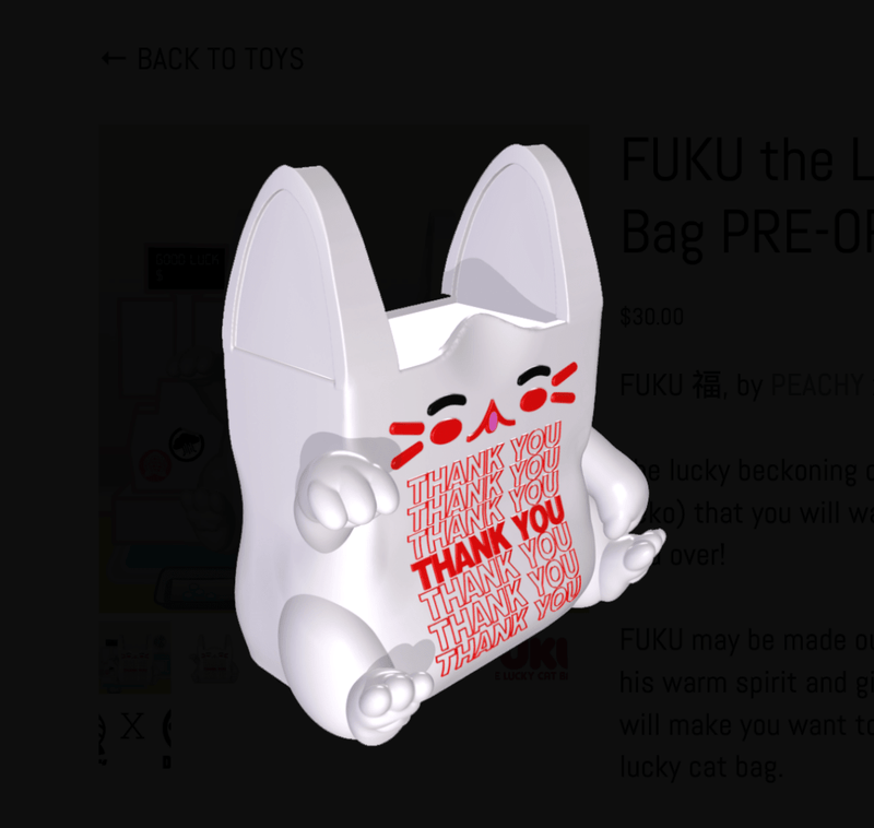 FUKU the Lucky Cat Bag Blind Box Doomco Designs