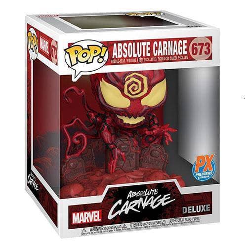 Funko 673 - Marvel Heroes - Absolute Carnage Deluxe Pop! Vinyl Bobble Head - PX Toys & Games ToyShnip