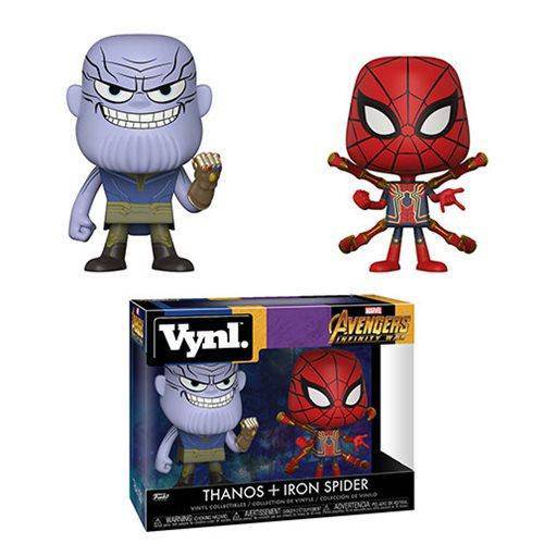 Funko Marvel Avengers Infinity War Thanos and Iron Spider VYNL Figure 2-Pack Toys & Games ToyShnip