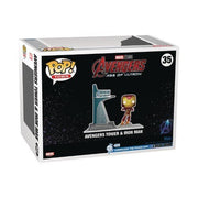 Funko Pop! Town 35 - Marvel Avengers Tower & Iron Man Glow in the Dark Bobblehead Figure - Previews Exclusive Action Figure ToyShnip