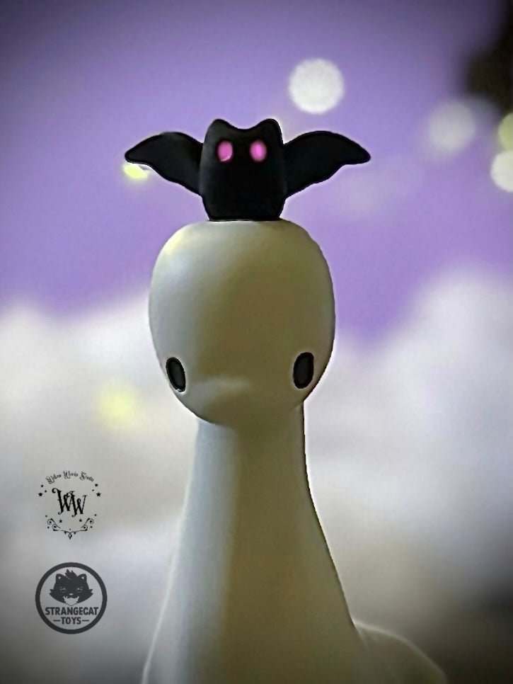 Ghost Dino by Willow Works Designer Toys Strangecat Toys