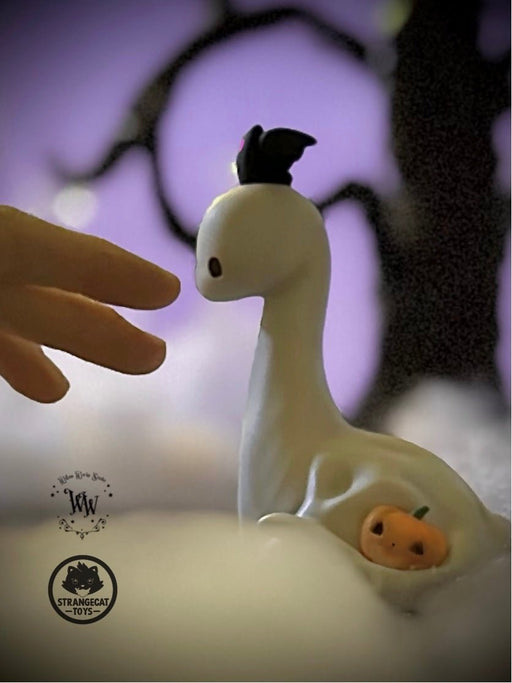 Ghost Dino by Willow Works Designer Toys Strangecat Toys