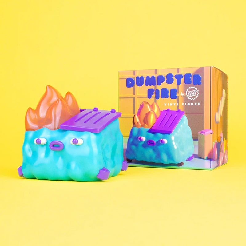 Glanderco "Boys Go to Jupiter" Limited Edition Dumpster Fire Vinyl Figure Vinyl Art Toy 100soft