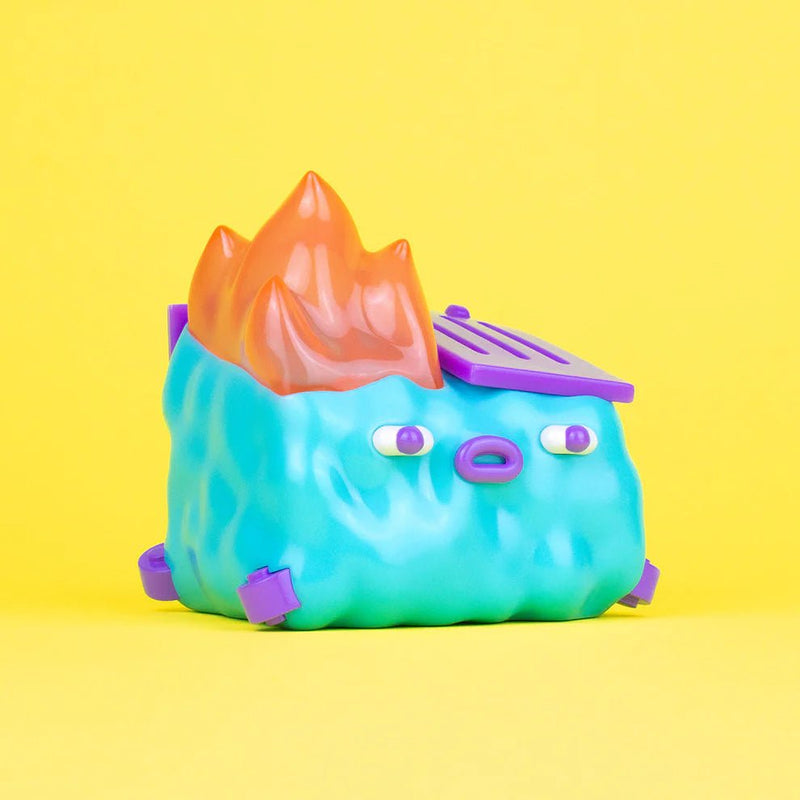 Glanderco "Boys Go to Jupiter" Limited Edition Dumpster Fire Vinyl Figure Vinyl Art Toy 100soft