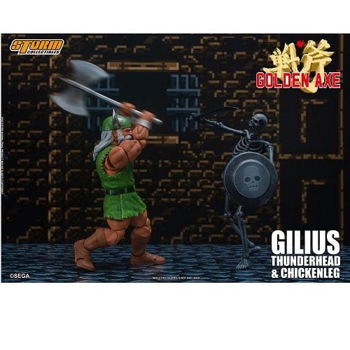Golden Axe Gilius Thunderhead and Chicken Leg 1:12 Scale Action Figure Action & Toy Figures ToyShnip