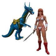 Golden Axe Tyris Flare & Blue Dragon 1:12 Scale Action Figure Action & Toy Figures ToyShnip