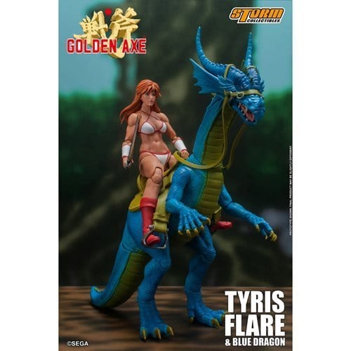 Golden Axe Tyris Flare & Blue Dragon 1:12 Scale Action Figure Action & Toy Figures ToyShnip