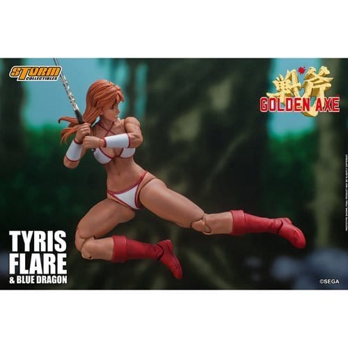 Golden Axe Tyris Flare & Blue Dragon 1:12 Scale Action Figure Action & Toy Figures ToyShnip