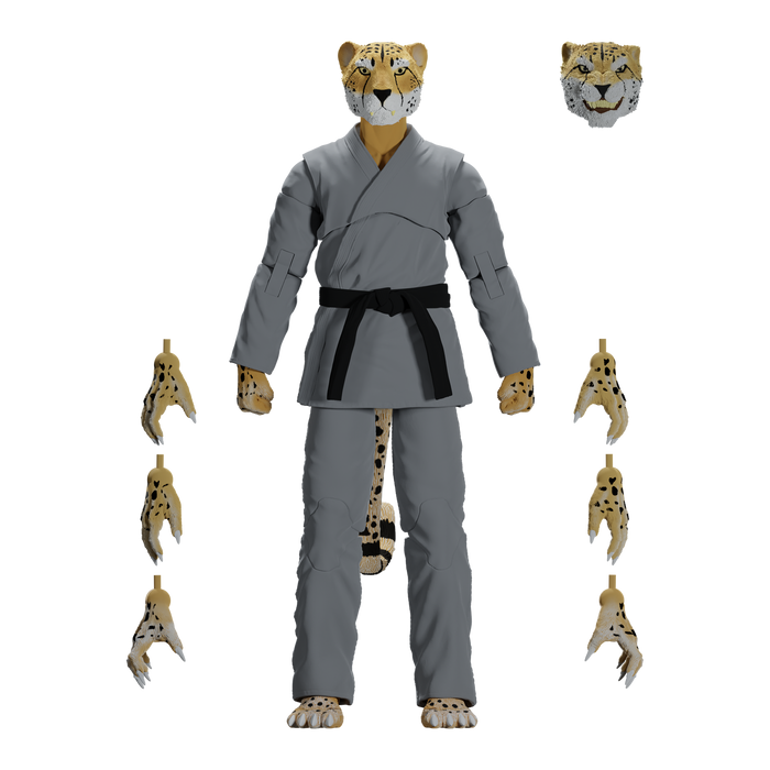 Zoo Jitsu Fighters Chico the Cheetah Action Figure Action Figure Icon Heroes