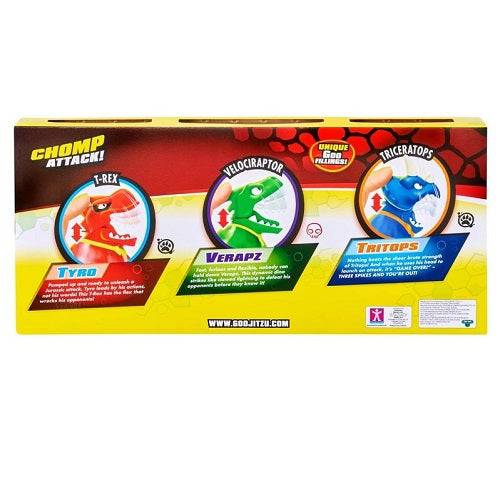 Heroes of Goo Jit Zu Dino Power Chomp Attack Mega 3 Pack Action Figure Action Figure ToyShnip