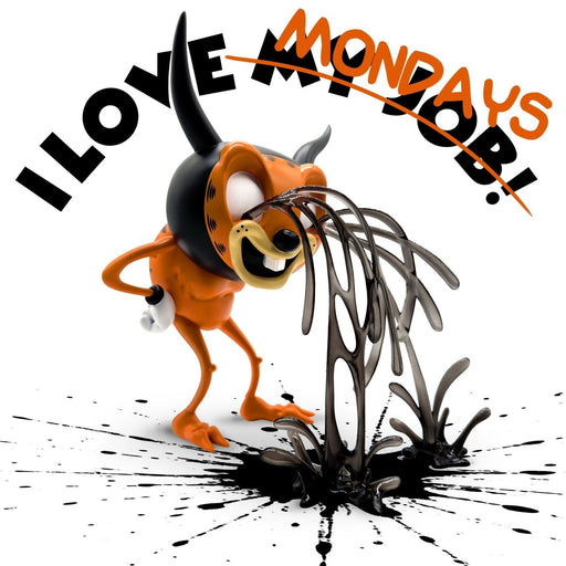 I Love Mondays by Alex Pardee Designer Toys Strangecat Toys