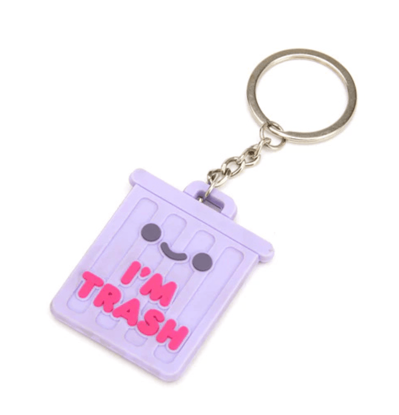 I'm Trash PVC Keychain Accessory 100% Soft