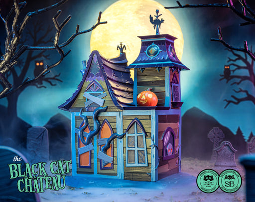 Black Cat Chateau by Stephanie Buscema Designer Toys Strangecat Toys