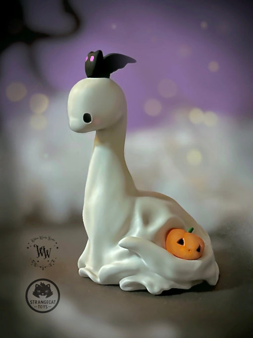 Ghost Dino by Willow Works Designer Toys Strangecat Toys