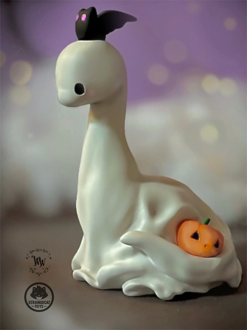 Ghost Dino by Willow Works Designer Toys Strangecat Toys