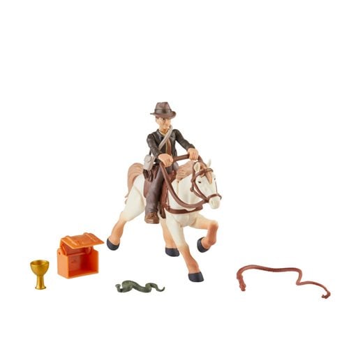 Indiana Jones Worlds of Adventure Indiana Jones with Horse Action Figure Set Action & Toy Figures ToyShnip