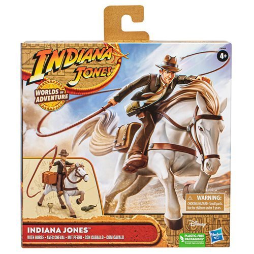 Indiana Jones Worlds of Adventure Indiana Jones with Horse Action Figure Set Action & Toy Figures ToyShnip
