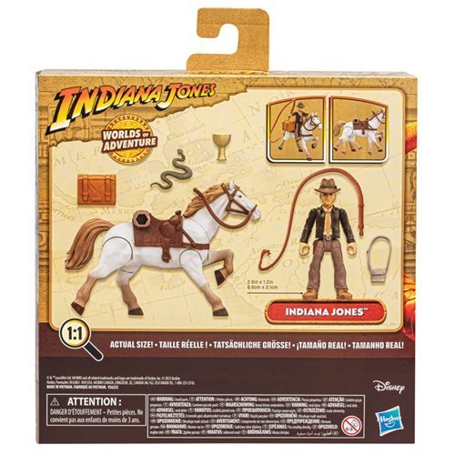 Indiana Jones Worlds of Adventure Indiana Jones with Horse Action Figure Set Action & Toy Figures ToyShnip