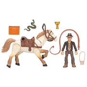 Indiana Jones Worlds of Adventure Indiana Jones with Horse Action Figure Set Action & Toy Figures ToyShnip