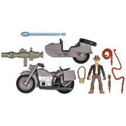 Indiana Jones Worlds of Adventure Indiana Jones with Motorcycle and Sidecar Action Figure Set Action & Toy Figures ToyShnip